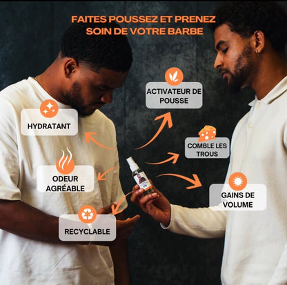 3 ACTIVATEURS DE POUSSE + ROLLER OFFERT - LA CURE DE 3 MOIS POUR UN DEBUT DE BARBE™