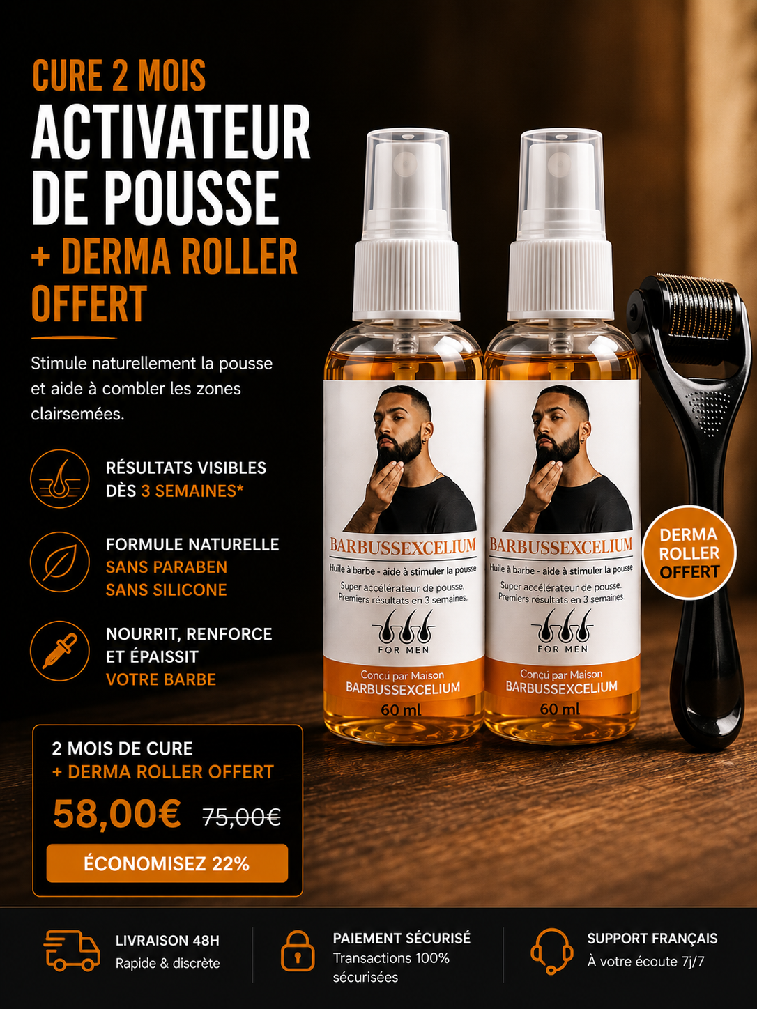 2 ACTIVATEURS DE POUSSE + ROLLER OFFERT