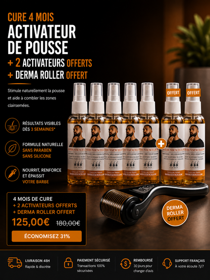 4 ACTIVATEURS DE POUSSE + 2 OFFERT + ROLLER OFFERT
