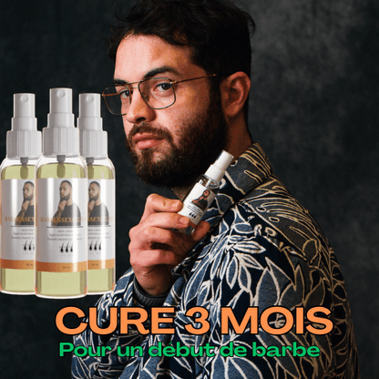 PACK "GERMINATION" - LA CURE DE 3 MOIS POUR UN DEBUT DE BARBE ! - Barbussexcelium